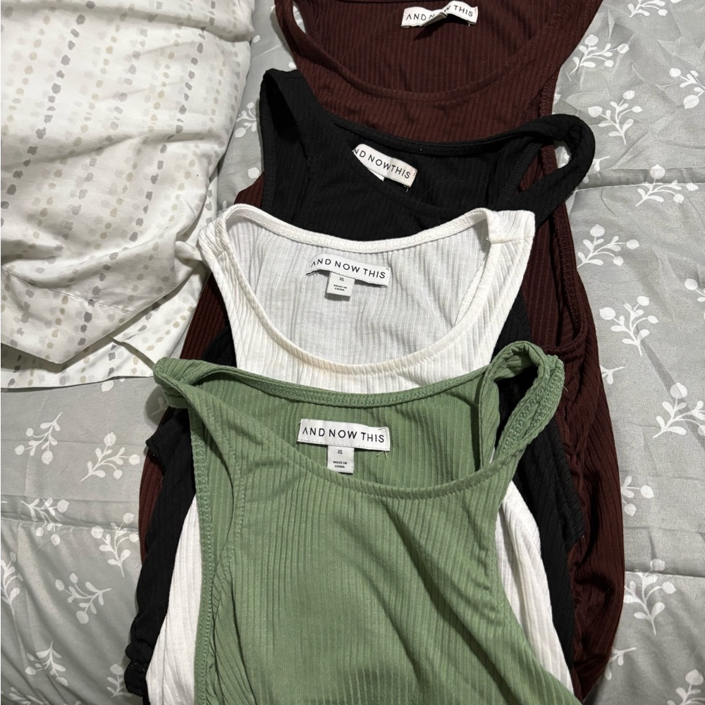 And now this Women's Ribbed Tank Top - Green, White, Black, Brown